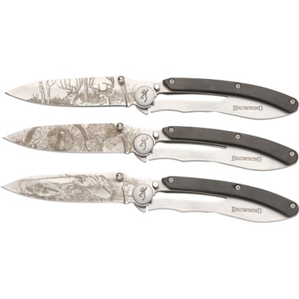 BROWNING KNIFE SPORTSMAN COLLECTION 3 KNIVES WITH BOX*