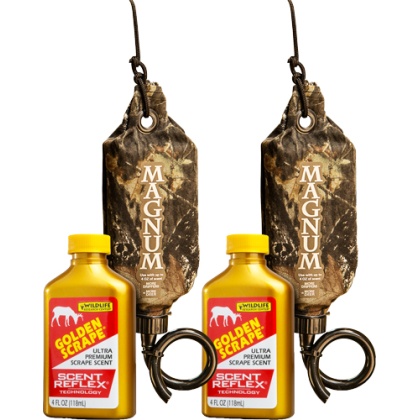 WRC DEER LURE GOLDEN SCRAPE/ SCRAPE DRIPPER COMBO 2PK