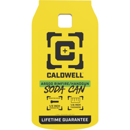 CALDWELL AR500 RIMFIRE SODA CAN TARGET 1/4\