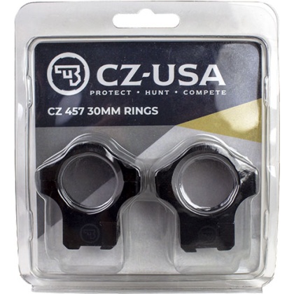 CZ 457 30MM ALUMINUM SCOPE RINGS 11MM DOVET MATTE BLACK