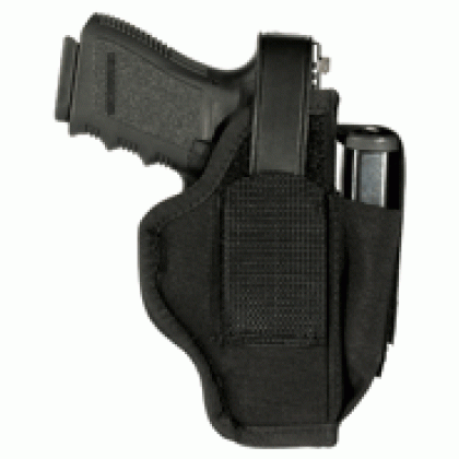 BLACKHAWK AMBIDEXTROUS HOLSTER W/MAG POUCH #01 NYLON BLACK