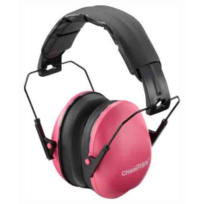 CHAMPION SLIM EAR MUFFS PASSIVE 21DB PINK