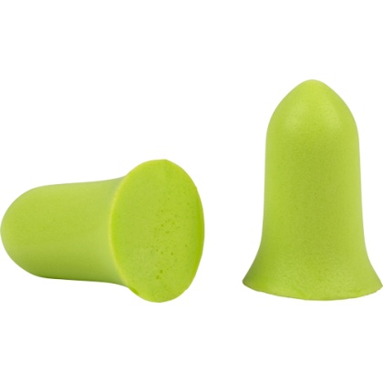 ULTRX TAPERED FOAM EAR PLUGS 6-PACK LIME GREEN