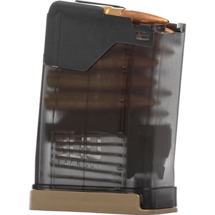 LANCER MAGAZINE L5AWM AR-15 300BLK 10RD TRANSLUCENT SMOKE