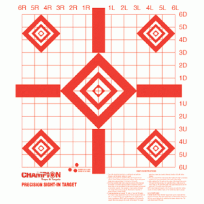 CHAMPION TARGET PAPER REDFIELD STYLE SIGHT-IN 100-PACK