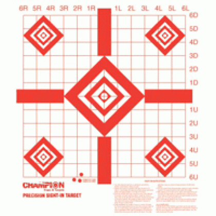 CHAMPION TARGET PAPER REDFIELD STYLE SIGHT-IN 10-PACK