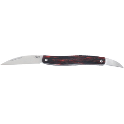 CRKT FOREBEAR DUAL BLADE FOLDER SLIP JOINT RED/BLACK