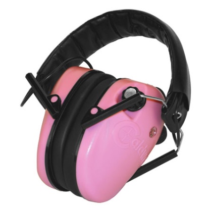 CALDWELL E-MAX EAR MUFF LOW PROFILE ELECTRONIC PINK