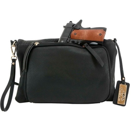 CAMELEON AYA CONCEAL CARRY PURSE CLUTCH/CROSSBODY BLACK