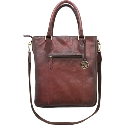 CAMELEON S&W FLAT TOTE CC PURSE BURGUNDY