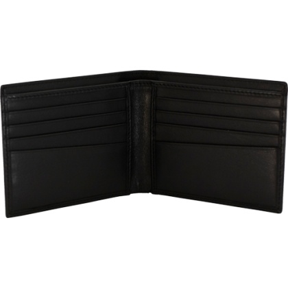 CAMELEON S&W MEN\'S BI-FOLD WALLET BLACK