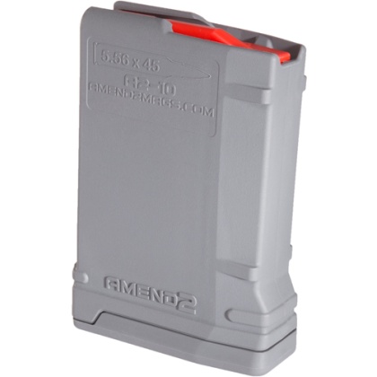 AMEND2 AR-15 MAGAZINE 5.56X45 10 RD POLYMER GRAY