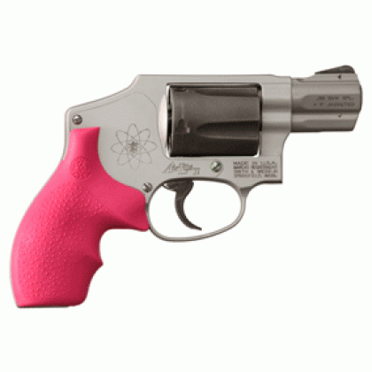 HOGUE GRIPS S&W J FRAME ROUND BUTT BANTAM PINK