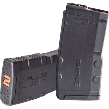 AMEND2 MAGAZINE 6.5 GRENDAL 10 RD POLYMER BLACK