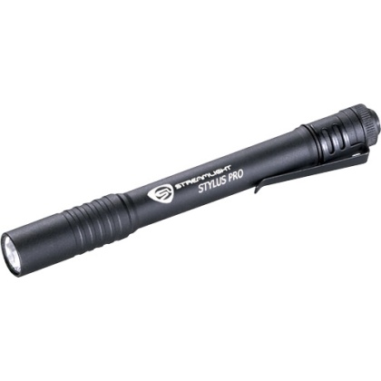 STREAMLIGHT STYLUS PRO LIGHT WHITE LED BLACK W/POCKET CLIP