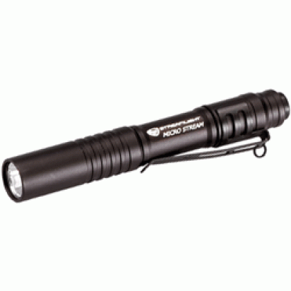 STREAMLIGHT MICROSTREAM LIGHT WHITE LED BLACK W/POCKET CLIP