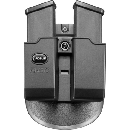 FOBUS MAG POUCH DOUBLE FOR GLOCK 45/10MM PADDLE STYLE