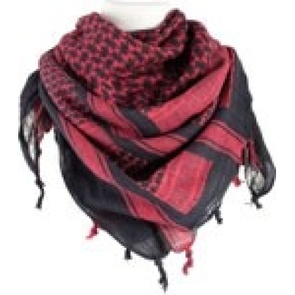 RED ROCK SHEMAGH HEAD WRAP RED/BLACK