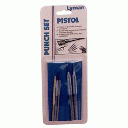 LYMAN PISTOL PUNCH SET 5 PUNCHES