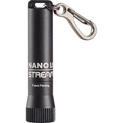 STREAMLIGHT NANO LIGHT II WITH SNAP HOOK WHITE LED BLACK