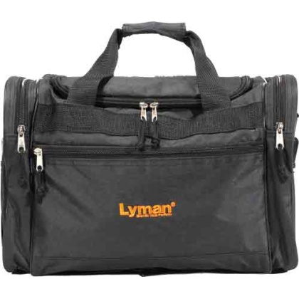 LYMAN HANDGUN RANGE BAG BLACK NYLON W/CARRY STRAP