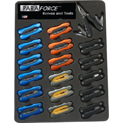 ACCUSHARP PARAFORCE MULTI TOOL COUNTER DISPLAY 18 PER DISPLY