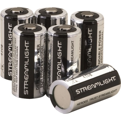 STREAMLIGHT CR123A BATTERIES LITHIUM 6-PACK