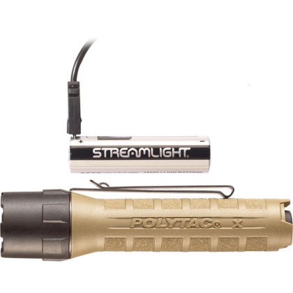 STREAMLIGHT POLY-TAC X USB LIGHT WHITE LED COYOTE BROWN