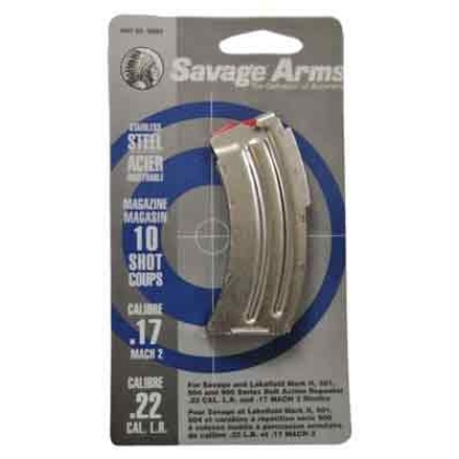 SAVAGE MAGAZINE MKII SERIES .22LR/.17HM2 10RD STAINLESS