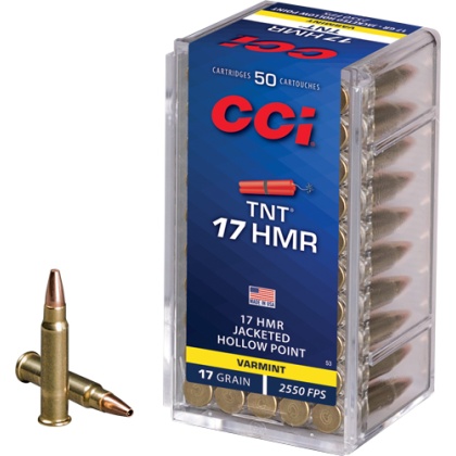 CCI 17HMR 17GR TNT-HP 2550FPS 50RD 40BX/CS