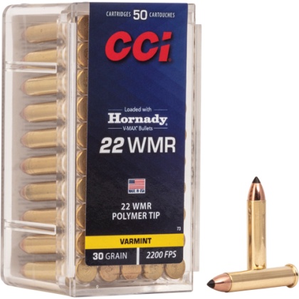 CCI 22WMR 30GR V-MAX 2200FPS 50RD 40BX/CS