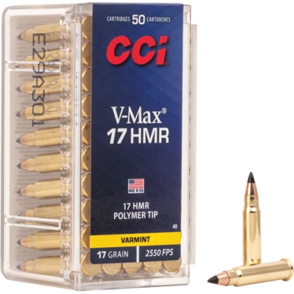 CCI V-MAX 17HMR 17GR 2550FPS 50RD 40BX/CS