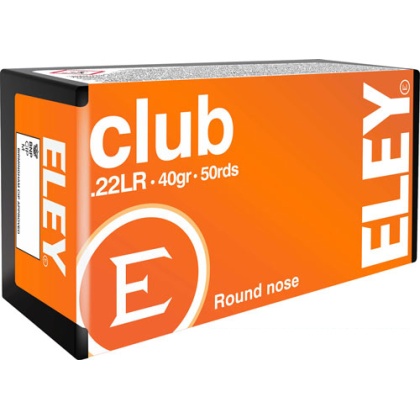 ELEY CLUB 22LR 40GR RN 50RD 100BX/CS