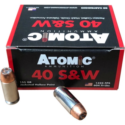 ATOMIC 40 SW 155GR BONDED JHP 20RD 10BX/CS