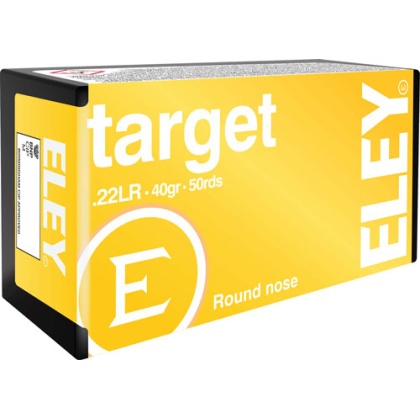 ELEY TARGET 22LR 40GR RN 50RD 100BX/CS