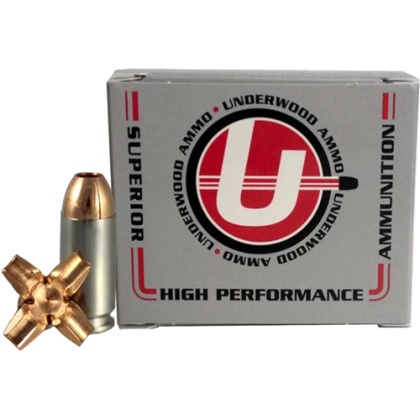 UNDERWOOD 9MM LUGER 105GR MAXIMUM EXPANSION 20RD 10BX/CS