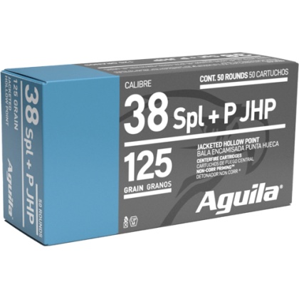 AGUILA 38 SPECIAL 125GR JHP 50RD 10BX/CS