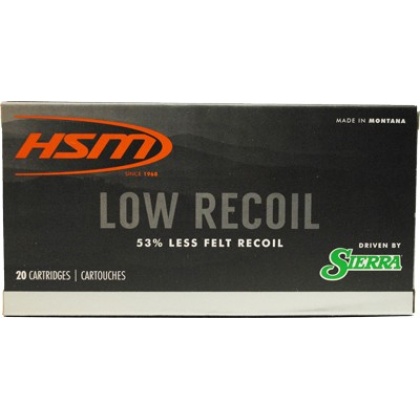 HSM LOW RECOIL 270 WIN 130GR SBT 20RD 20BX/CS