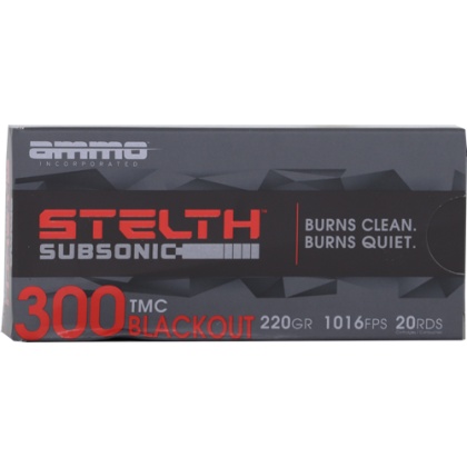 AMMO INC 300 AAC 220GR STEALTH SUBSONIC 20RD 10BX/CS