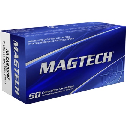 MAGTECH 30 CARBINE 110GR FMJ 50RD 20BX/CS