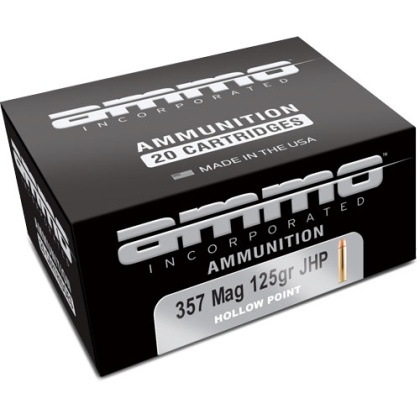 AMMO INC 357 MAG 125GR JHP 20RD 10BX/CS