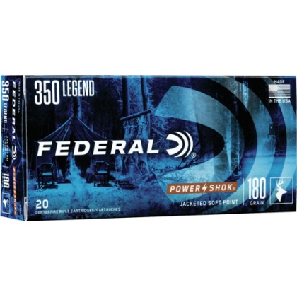 FEDERAL POWER-SHOK 350 LEGEND 180GR SP 20RD 10BX/CS