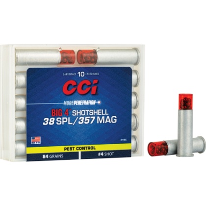 CCI SHOTSHELL 38/357 84GR #4 SHOT 10RD 20BX/CS