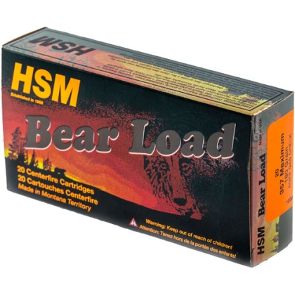 HSM BEAR 357 MAXIMUM 180GR RNFP 20RD 25BX/CS