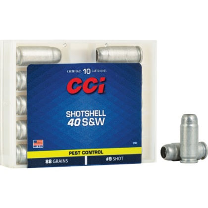 CCI SHOTSHELL 40 SW 88GR #9 SHOT 10RD 20BX/CS