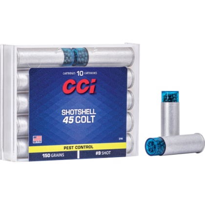 CCI SHOTSHELL 45 LC 150GR #9 SHOT 10RD 20BX/CS