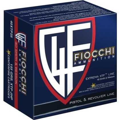 FIOCCHI 40 SW 155GR XTP-HP 25RD 20BX/CS <