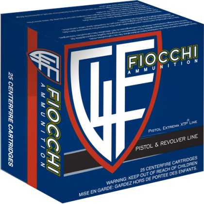 FIOCCHI 40 SW 180GR XTP-HP 25RD 20BX/CS <