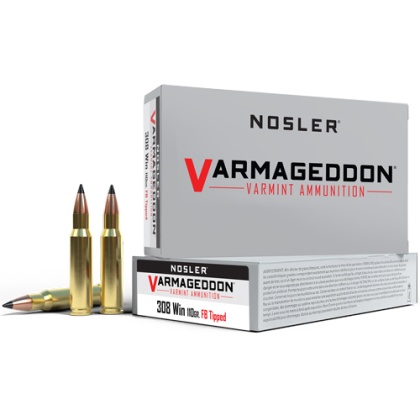 NOSLER VARMAGEDDON 308 WIN 110GR FBT 20RD 10BX/CS