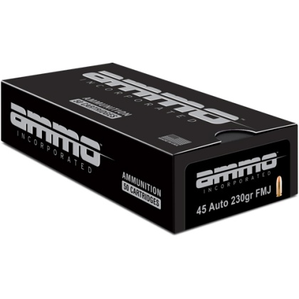 AMMO INC 45 ACP 230GR TMC 50RD 20BX/CS